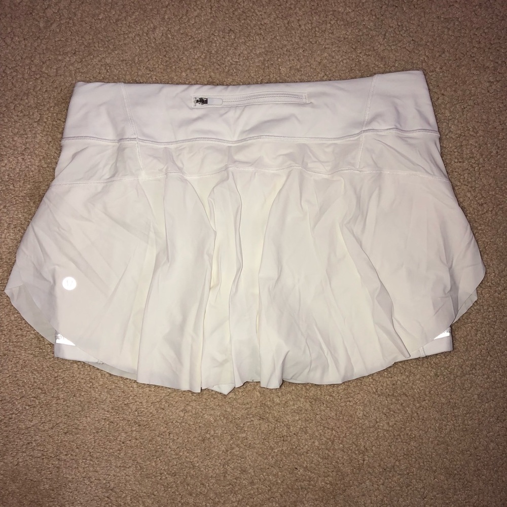 Lululemon White Athletic Skirt
